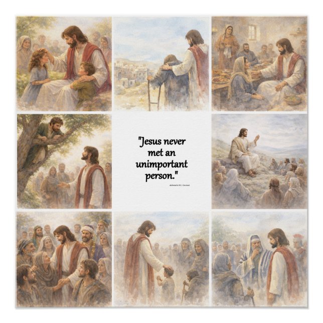 Póster No unimportant person (Anverso)