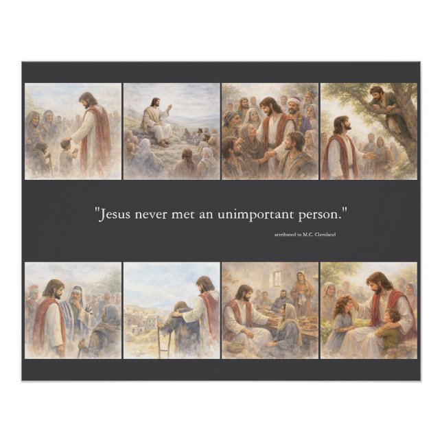 Póster No unimportant person (Anverso)