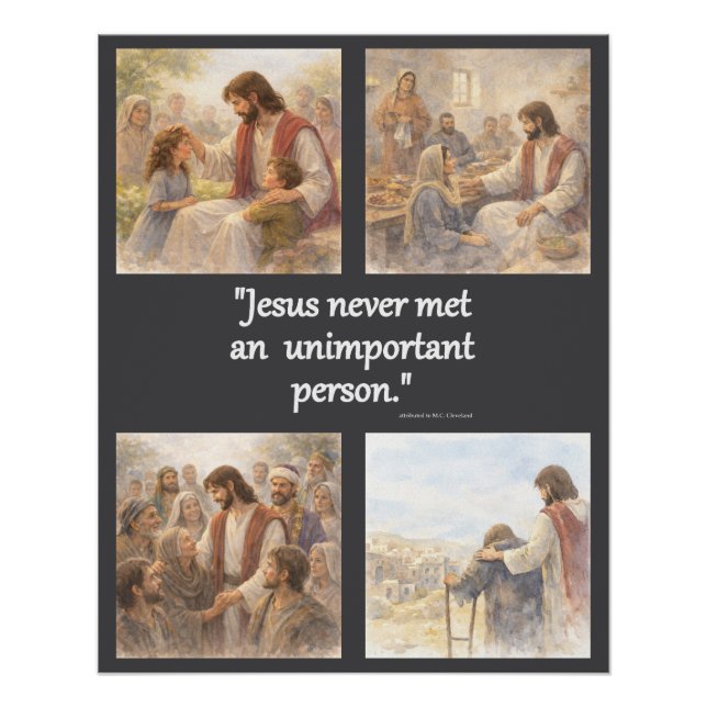 Póster No unimportant person (Anverso)