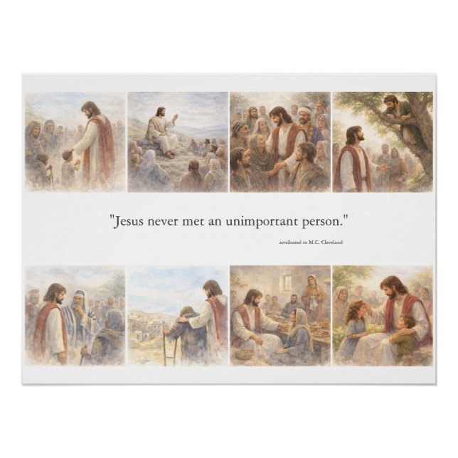 Póster No unimportant person (Anverso)