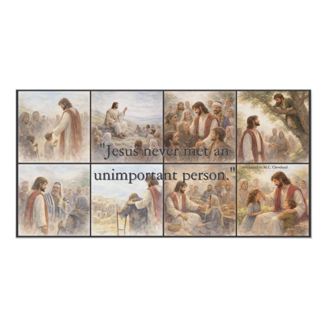 Póster No unimportant person (Anverso)