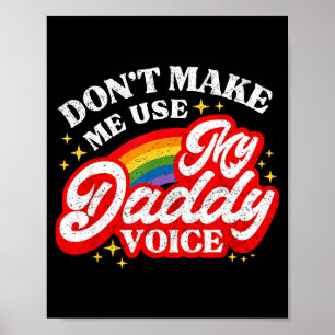 Póster No uses voz de papá LGBT