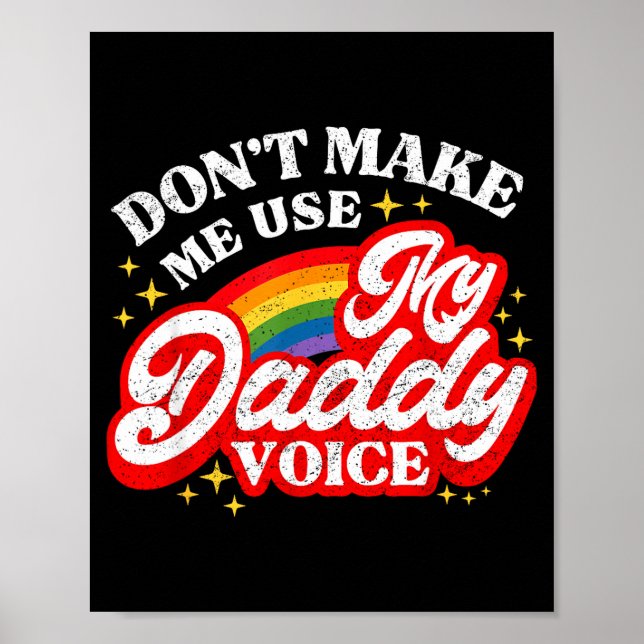 Póster No uses voz de papá LGBT (Frente)
