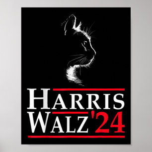 Póster No va a regresar Kamala Harris Cat Lady 2024 Elect