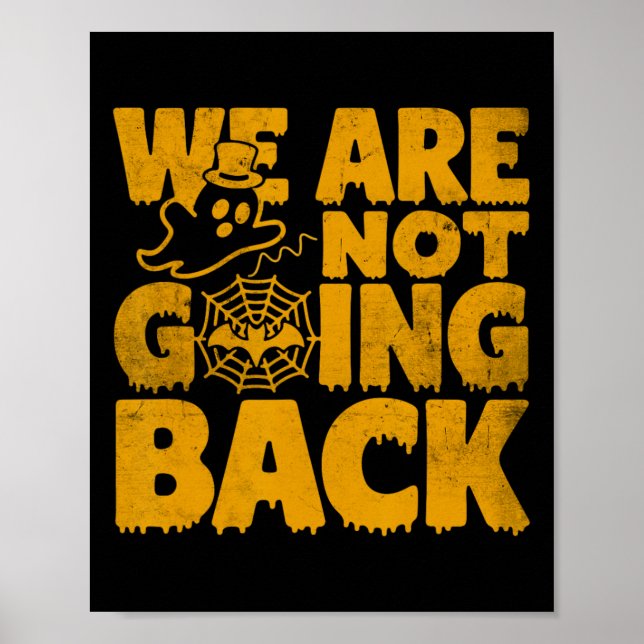 Póster No vamos a votar por KK Kamala Harris Halloween (Frente)