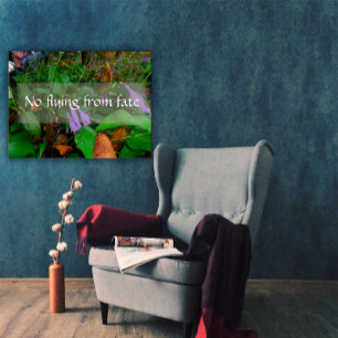 Póster No volar de la sabiduría del destino diciendo post