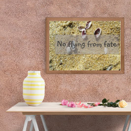 Póster No volar de la sabiduría del destino diciendo post