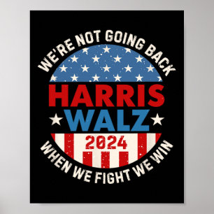 Póster No volver a Harris 2024 W 2024 Vote Harris Walt