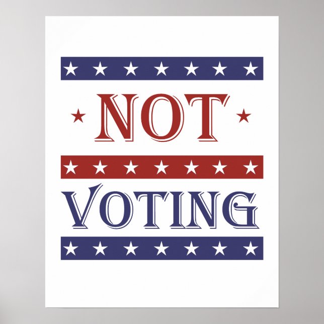 PÓSTER NO VOTANDO EN 2016 - -  (Frente)