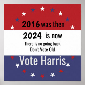 Póster No voten Harris por el voto viejo