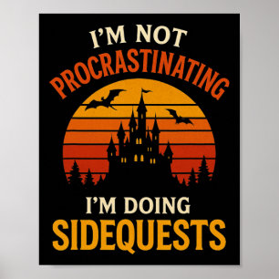 Póster No voy a retrasar que estoy haciendo exámenes de b