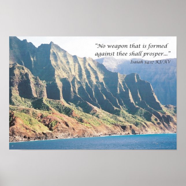 Póster No Weapon Formed Against You Shall Prosper Poster (Frente)