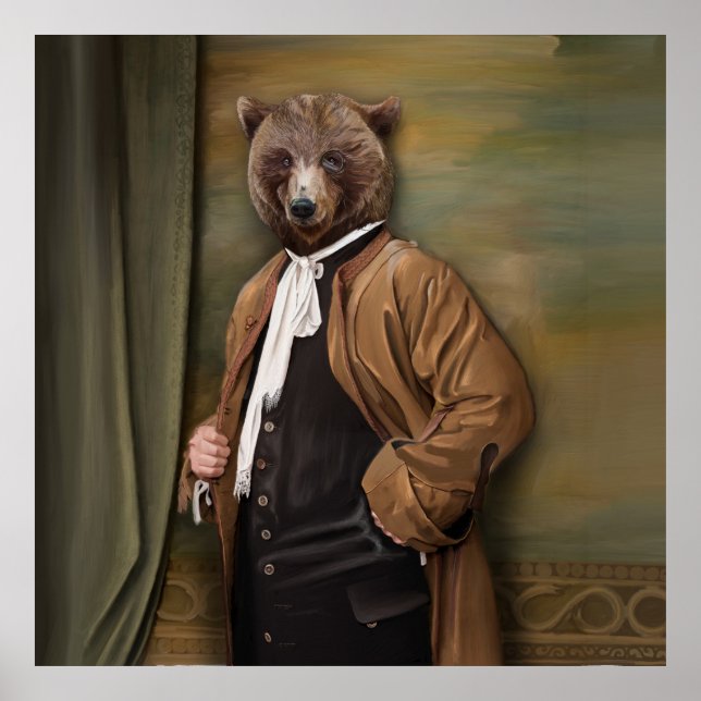 Póster Noble Beasts - Dandy Bear (Frente)