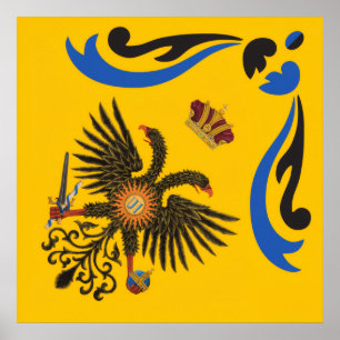 Póster Noble Contrada del Águila Palio di Siena (Águila)
