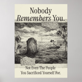 Póster Nobody Remembers You