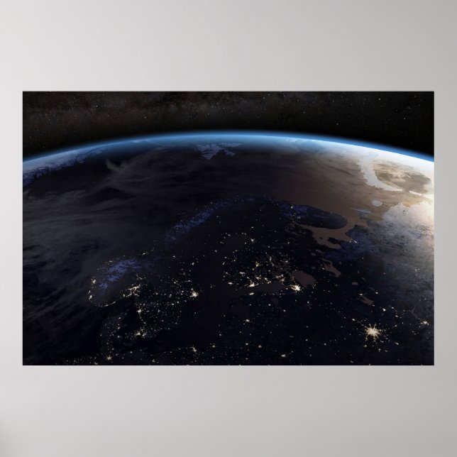 Póster Noche al norte de Europa (Frente)