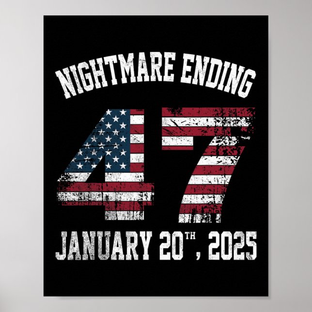 Póster Noche aterradora que termina el 20 de enero de 202 (Frente)