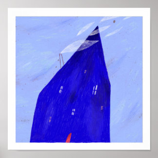 Póster Noche azul