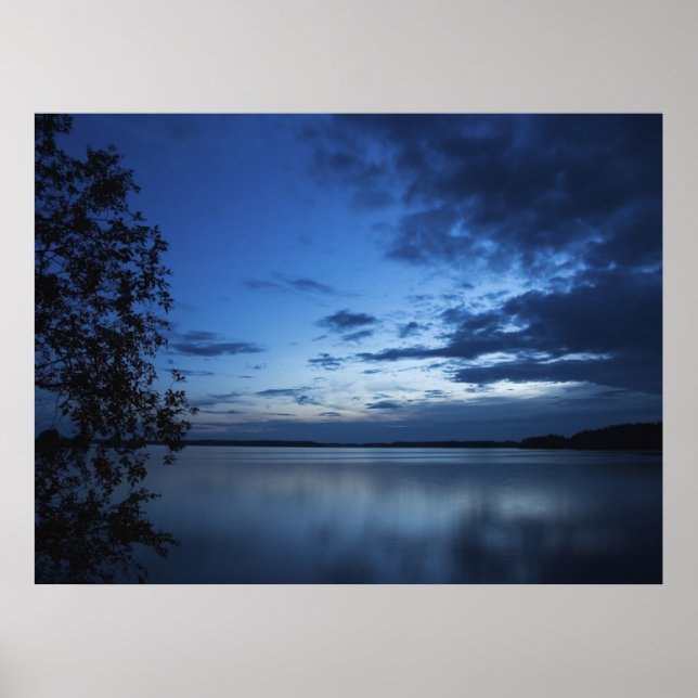 Póster Noche azul (Frente)