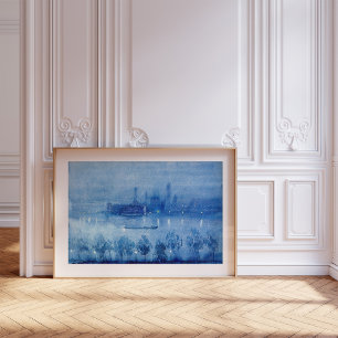 Póster Noche azul, Londres   Joseph Pennell