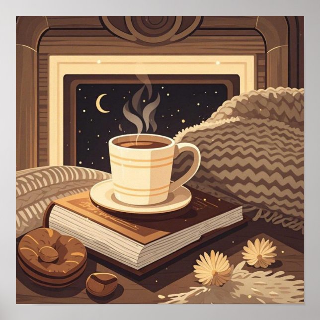 Póster Noche Boho Cosy - Celebra noches acogedoras (Frente)