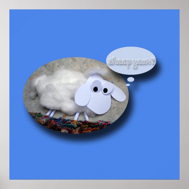 Póster Noche Cute Año Chino Año Zodiaco Cumpleaños 24 Pos (Frente)