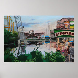 Póster Noche de Agosto Caliente