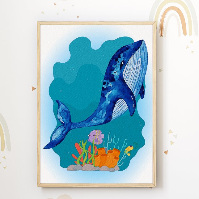 Póster Noche de ballena Imprimir animal Niños Sala Poster (Subido por el creador)