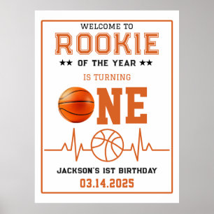 Póster Noche de baloncesto de cumpleaños 1