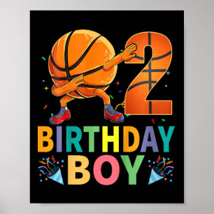 Póster Noche de bocetos de cumpleaños Dabbing de niños de