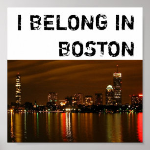Póster Noche de Boston, PERTENECO A BOSTON