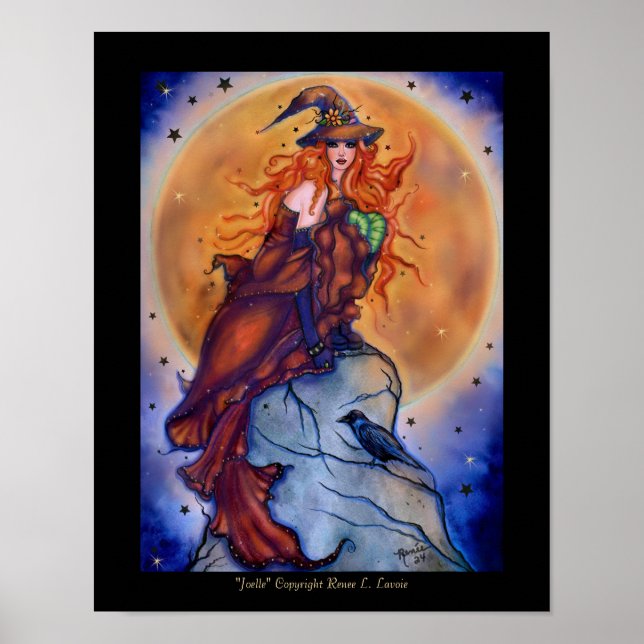 Póster Noche de brujas espeluznante de Joelle Halloween d (Frente)