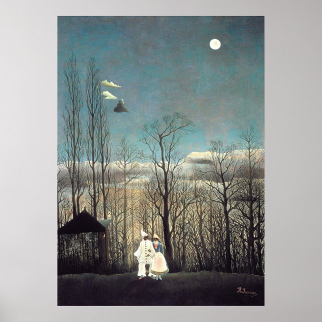 Póster Noche de Carnaval de Henri Rousseau (Frente)