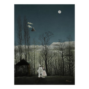 Póster Noche de Carnaval Francesa Henri Rousseau