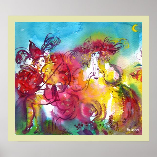 Póster NOCHE DE CARNAVAL / Mascarada veneciana, música de (Frente)