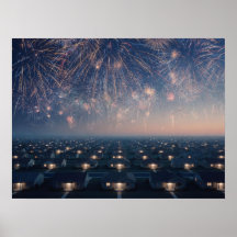 Noche de Fuegos Artificiales Suburbanos Liminales