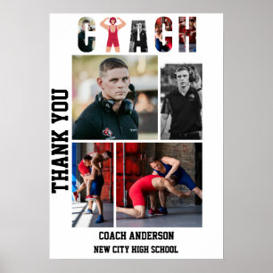 Póster Noche de graduación de entrenadores de lucha libre