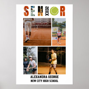 Póster Noche de Graduación de Tenis para los Seniors