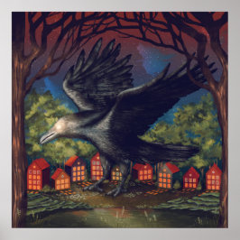 Póster Noche de Halloween de Raven Moonlight