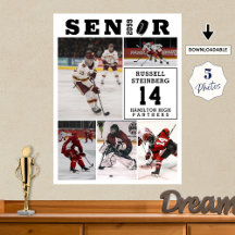 Noche de Hockey Senior 5 Collage de Fotos