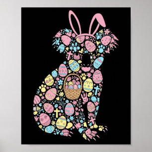 Póster Noche de Huevo de Semana Santa de Koala Mujeres ho