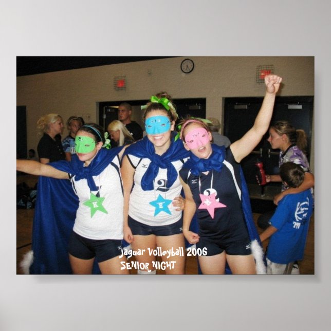Póster Noche de Jaguar Volleyball Senior (Frente)