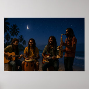 Póster Noche de Jam Solo para Locales