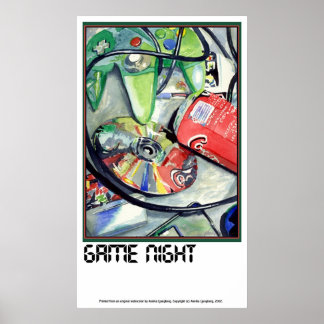 Póster NOCHE DE JUEGO por Annika
