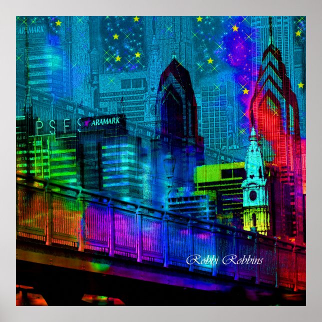 Póster Noche de la ciudad (Frente)