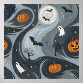 Póster Noche de la Muerte de Halloween