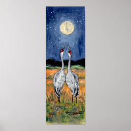 Póster Noche de la Pareja Crane viendo las estrellas de l