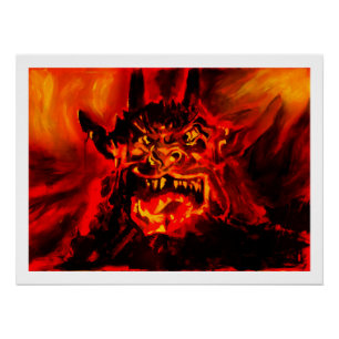 Póster Noche de la pintura del demonio