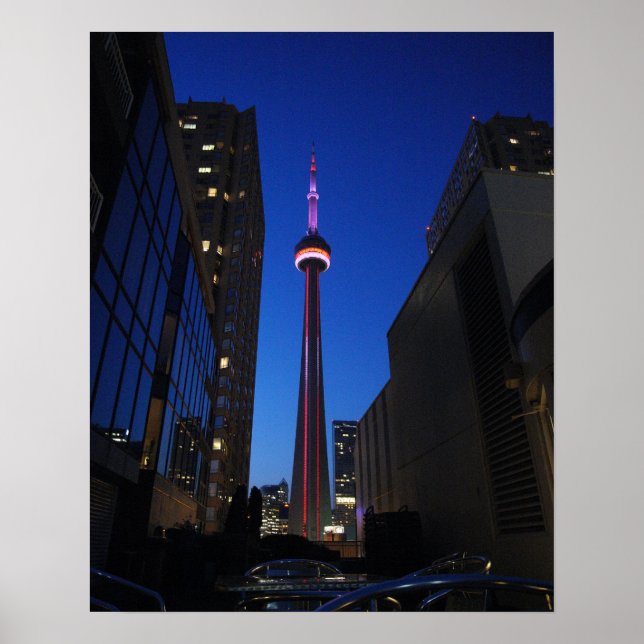 Póster Noche de la Torre de Toronto (Frente)