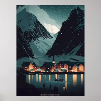 Póster Noche de Lofoten